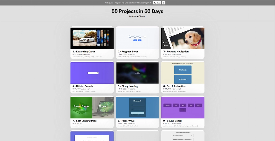 Imagen de 50 Projects in 50 Days